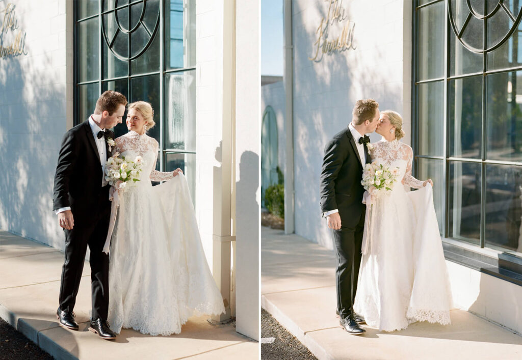 Wedding photos on film at The Farrell in Birmingham, AL