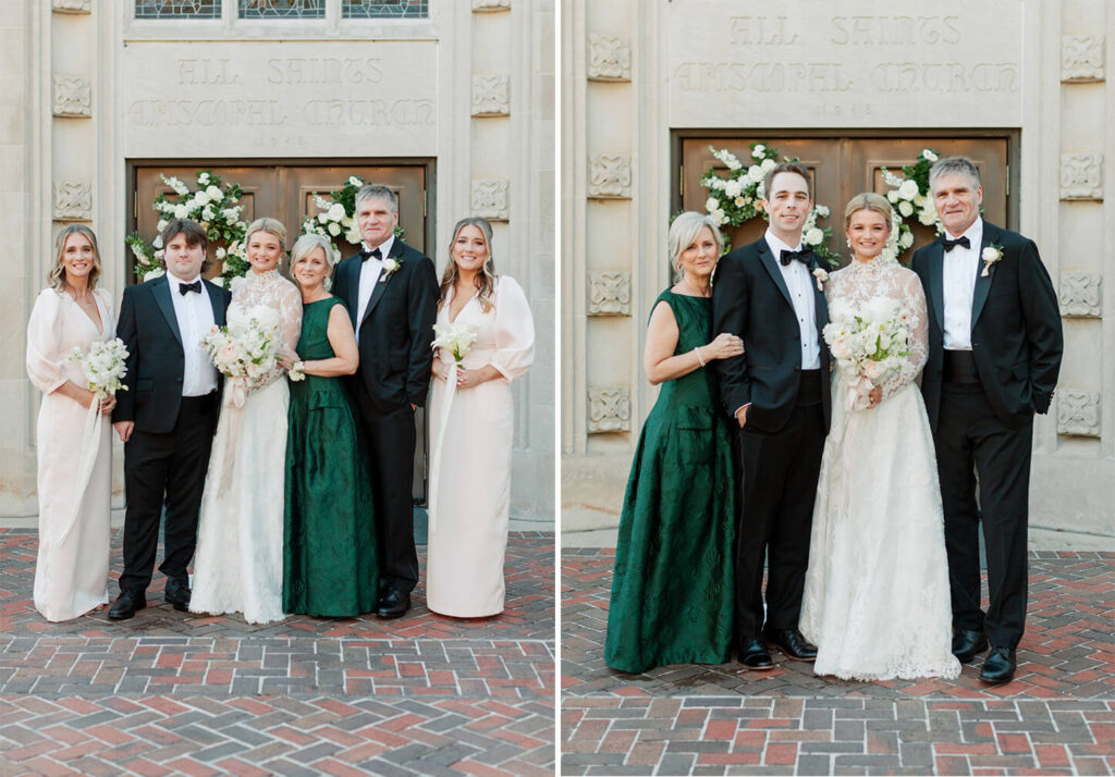Wedding photos at All Saints Episcopal by Birmingham film wedding photographer