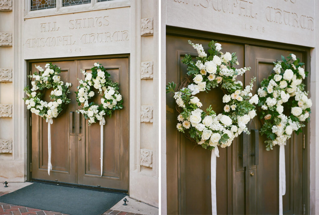 Wedding photos at All Saints Episcopal by Birmingham film wedding photographer