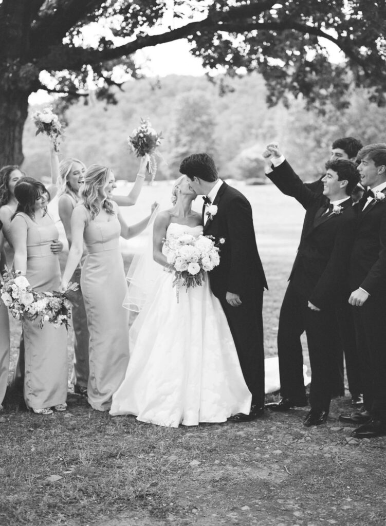 Apple green bridesmaids dresses at Ridge Pointe wedding venue