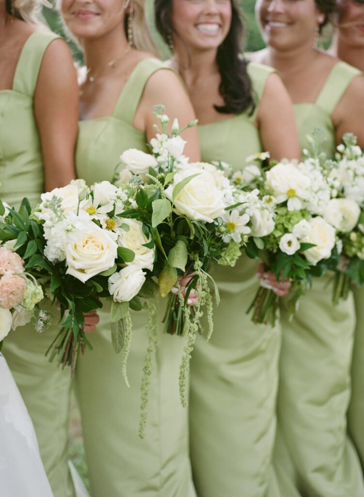 Apple green bridesmaids dresses at Ridge Pointe wedding venue