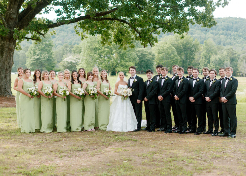 Apple green bridesmaids dresses at Ridge Pointe wedding venue