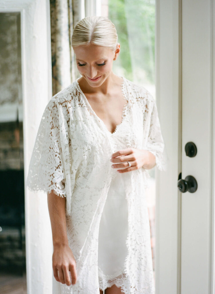 Getting ready photos at Ridge Pointe wedding venue