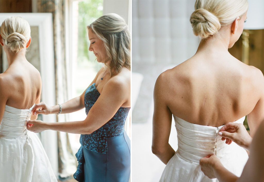 Getting ready photos at Ridge Pointe wedding venue