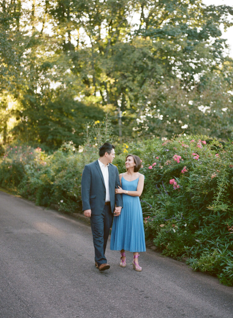 Engagement photos on Crest Road in Birmingham, AL