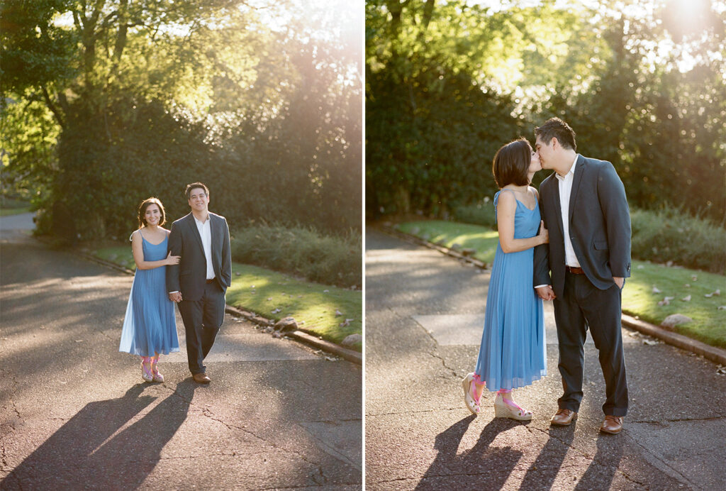 Engagement photos on Crest Road in Birmingham, AL