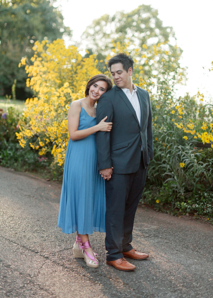 Engagement photos on Crest Road in Birmingham, AL