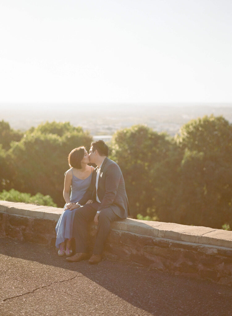 Engagement photos on Crest Road in Birmingham, AL