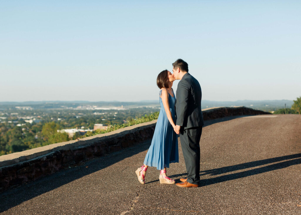 Engagement photos on Crest Road in Birmingham, AL