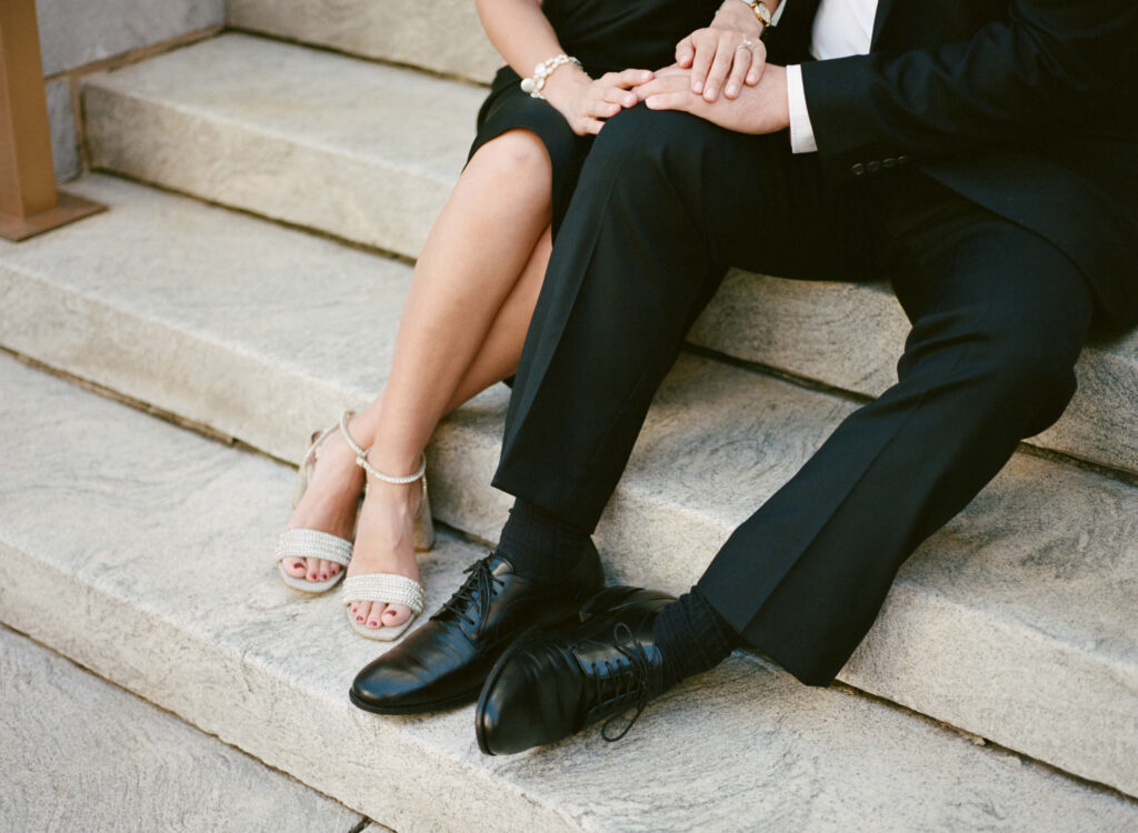 Engagement photos at the Federal Courthouse in Birmingham, AL