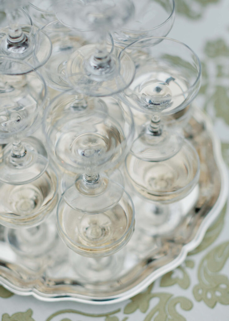 Champagne tower at Ridge Pointe in Alpine, AL