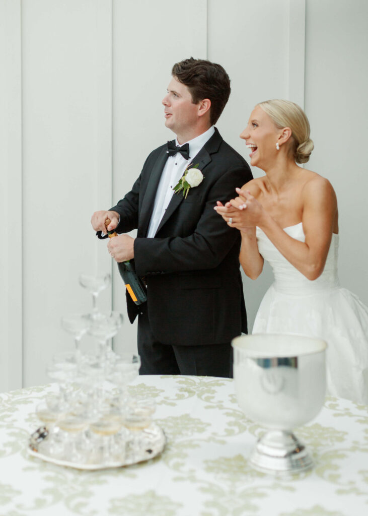 Champagne tower at Ridge Pointe in Alpine, AL