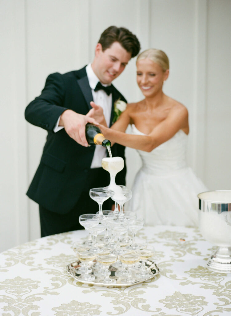 Champagne tower at Ridge Pointe in Alpine, AL