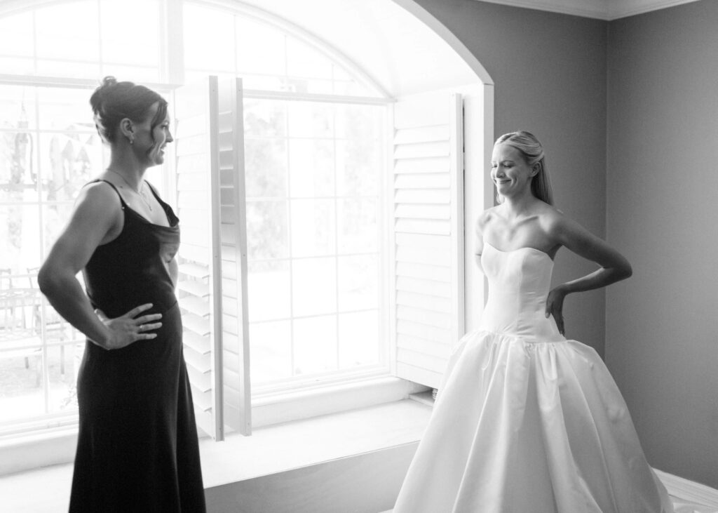 Drop waist ball gown wedding dress with sweetheart neckline