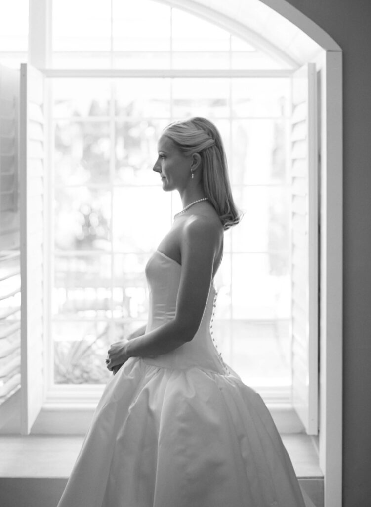 Drop waist ball gown wedding dress with sweetheart neckline