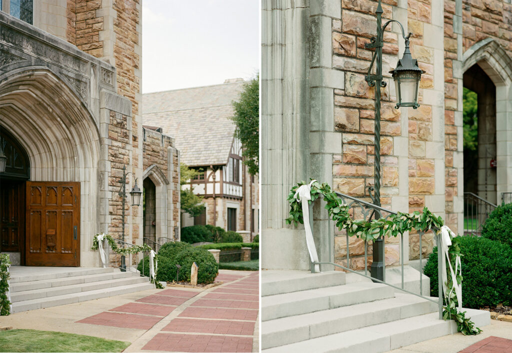 Wedding photos at Independent Presbyterian Church in Birmingham, AL