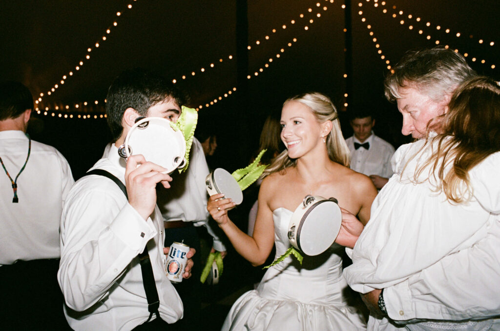 Wedding dance floor photos on film, photographed by a North central florida film wedding photographer
