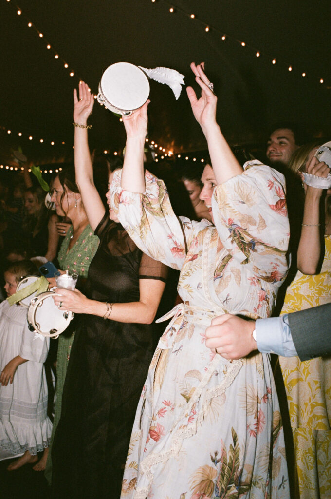 Wedding dance floor photos on film, photographed by a North central florida film wedding photographer