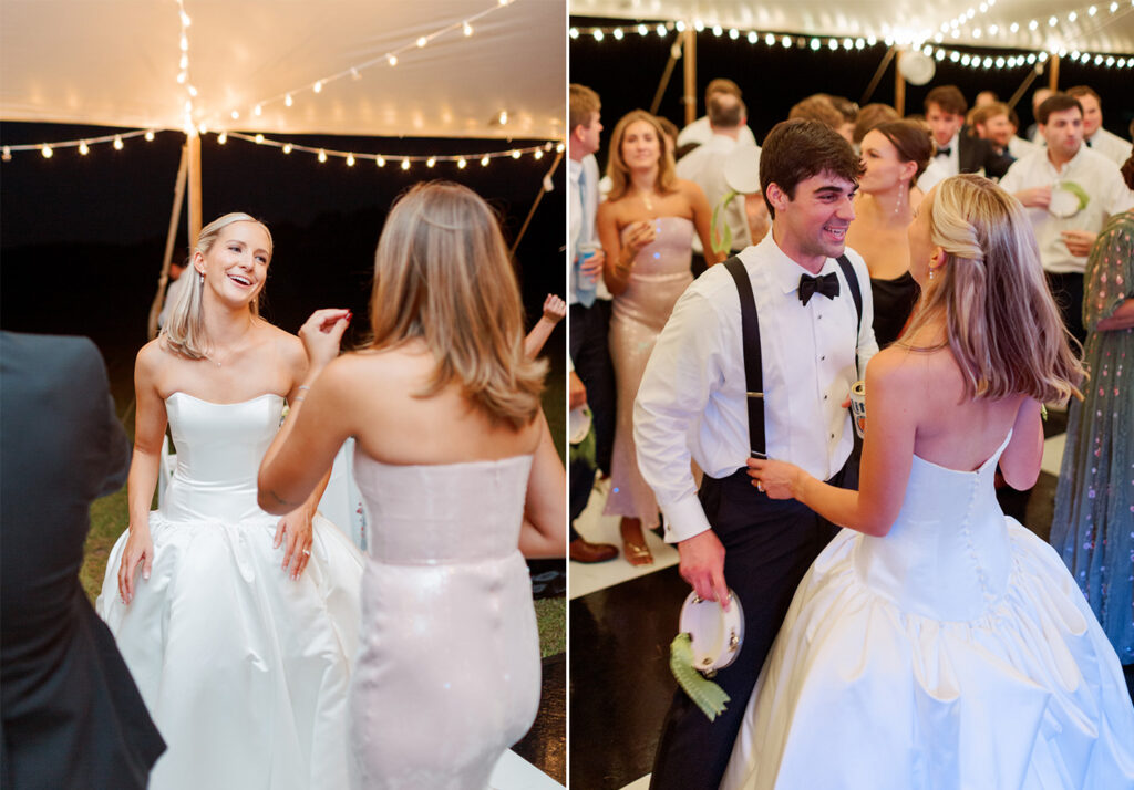Wedding dance floor photos on film, photographed by a North central florida film wedding photographer
