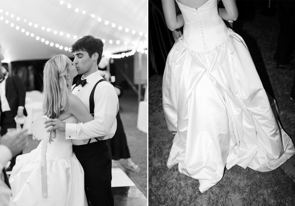 Wedding dance floor photos on film, photographed by a North central florida film wedding photographer