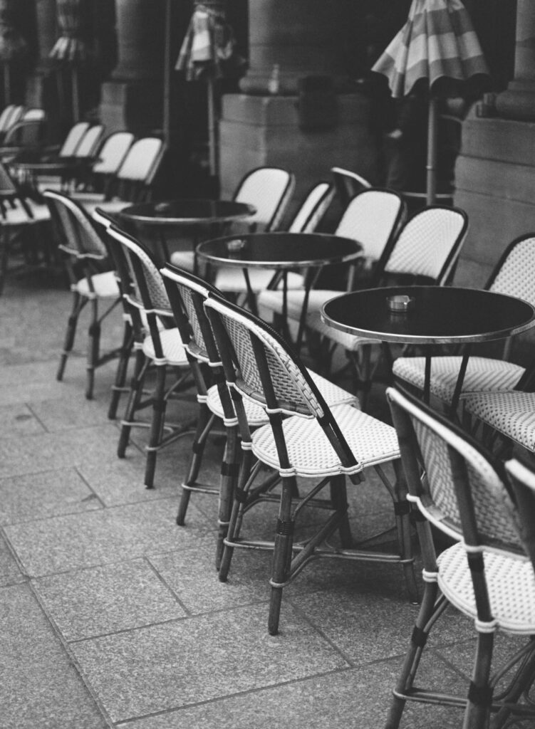 Paris on black and white film