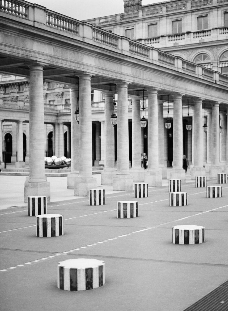Paris on black and white film